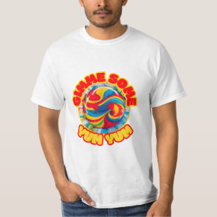 Camiseta Dê-me um yum yum... prove o arco-íris da diversão!