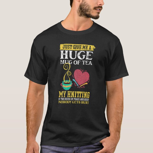 Camiseta Dê-Me Uma Grande Quantidade De Chá, Minha Mala (Frente)
