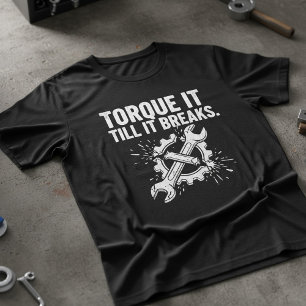 Camiseta de Mecânico 'Torque Até Quebrar'