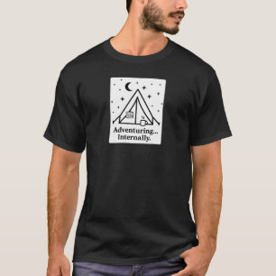 Camiseta de Meditação ao Ar Livre Camping Conscien