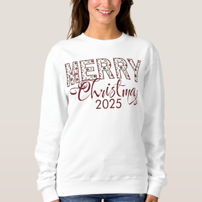 Camiseta de Mel Vermelho Branco Natal 2025 (Frente)