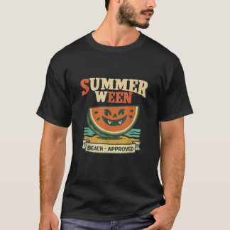 Camiseta de melancia Summerween de terror aprovada