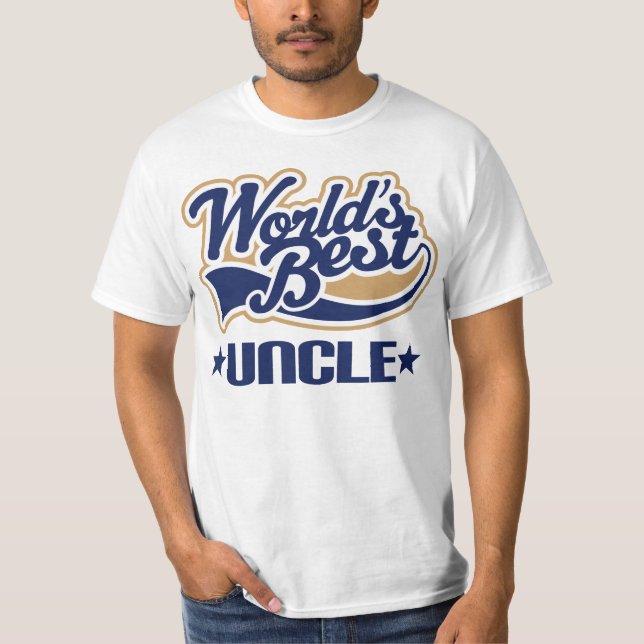 Camiseta de Melhor Valor do tio Presente Mundo (Frente)