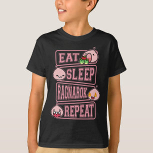 Camiseta de Meme de Jogador Ragnarok Poring Comer