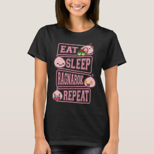 Camiseta de Meme de Jogador Ragnarok Poring Comer