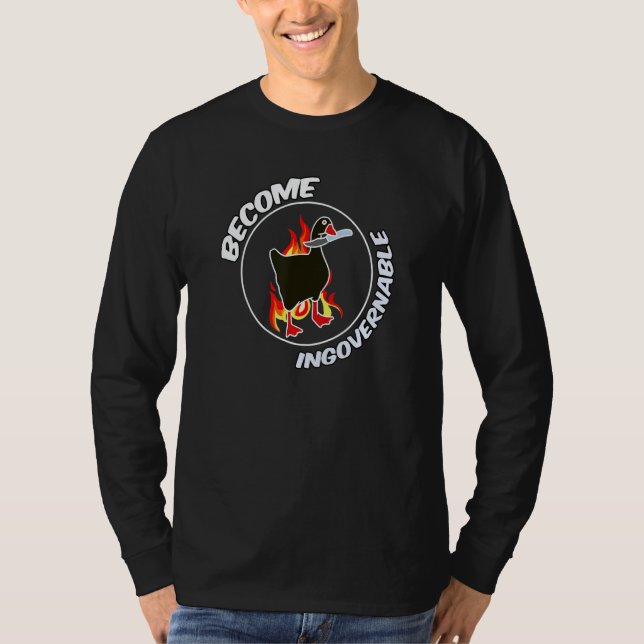 Camiseta de meme em alta Become Ungovernable (Frente)