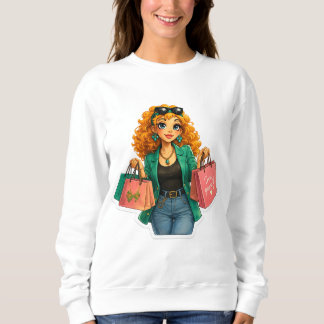 Camiseta de Menina de Desenho Rosie Max – Laranja