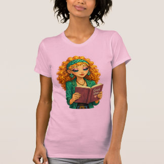 Camiseta de Menina de Desenho Rosie Max – Laranja