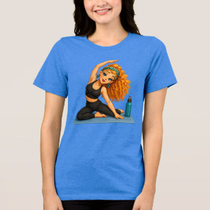 Camiseta de Menina de Desenho Rosie Max – Laranja