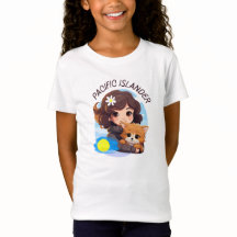 Camiseta de Menina do Pacífico (Palauan)