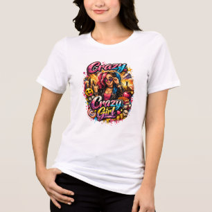 Camiseta de menina louca