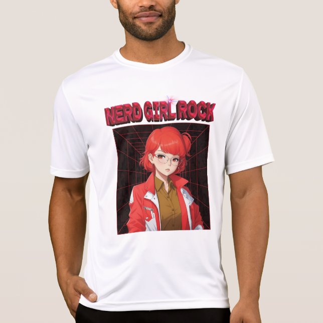 Camiseta de Menina Nerd Rock (Frente)