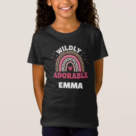Camiseta de Menina Personalizada Super Adorável -