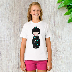 Camiseta de Meninas Geisha Cartoon