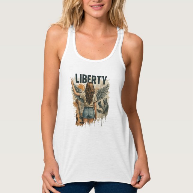 Camiseta De Meninas Inspirada Na Liberdade (Frente)