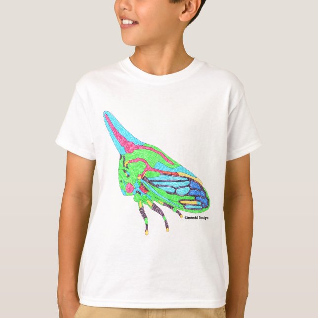 Camiseta de Menino (branca) - Oak Treehopper (Frente)
