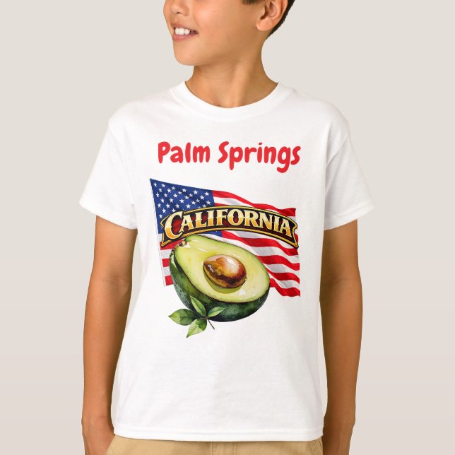 Camiseta de Menino da Califórnia  (Frente)
