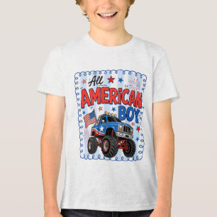 Camiseta de Menino Totalmente Americano