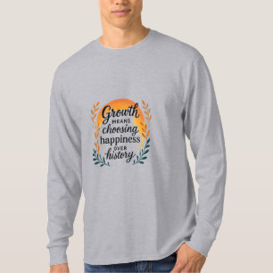 Camiseta de Mentalidade de Crescimento — Escolhend