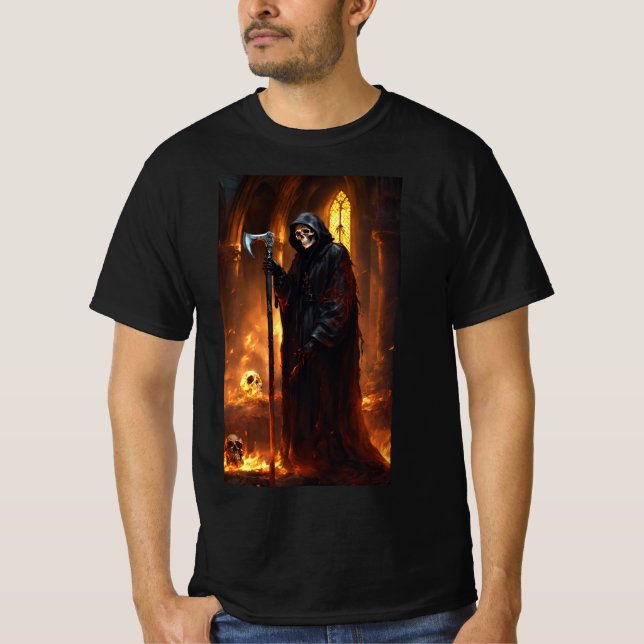Camiseta de metal por morte assustadora (Frente)
