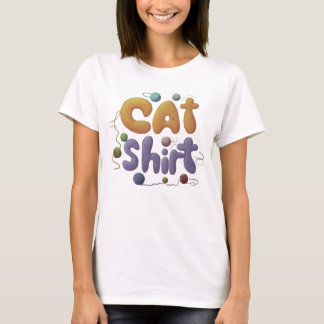 Camiseta de Miau de Cat: Estilo Puramente Simples