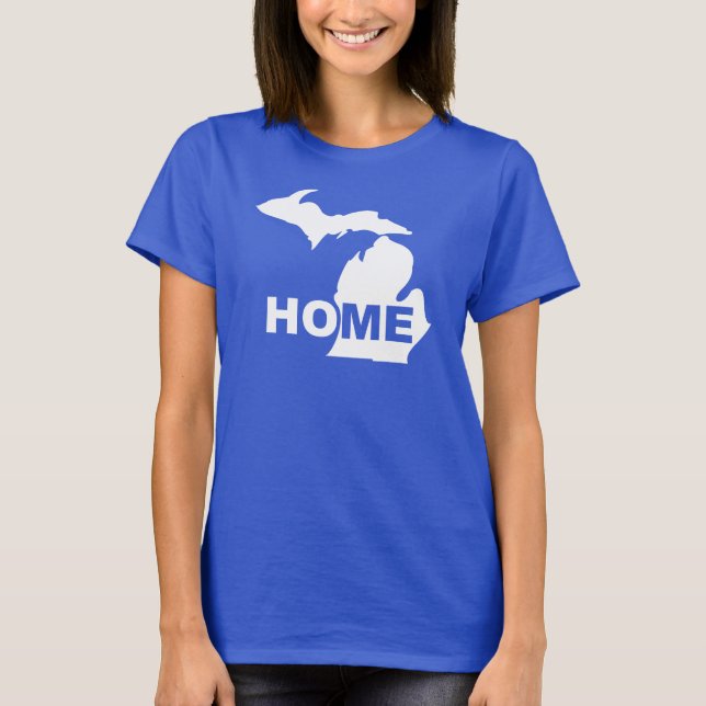 Camiseta de Michigan - Lar Longe do Estado (Frente)