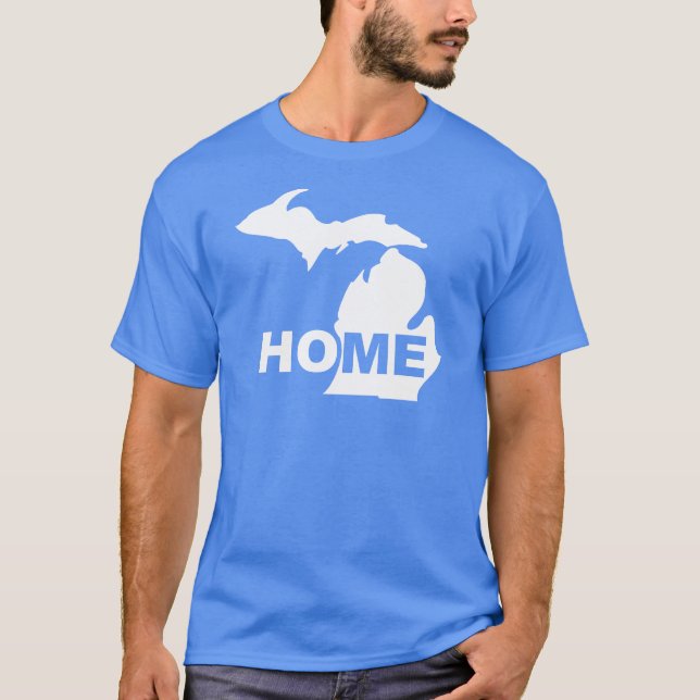 Camiseta de Michigan - Lar Longe do Estado (Frente)