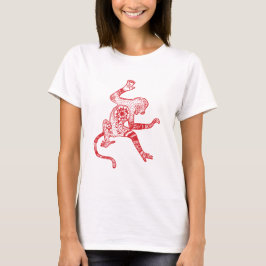 Camiseta de Mico-de-Fogo Vermelho Jersey Long Slee