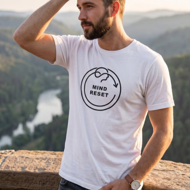 Camiseta de Mindfulness e Bem-Estar Minimalista Li (Criador carregado)