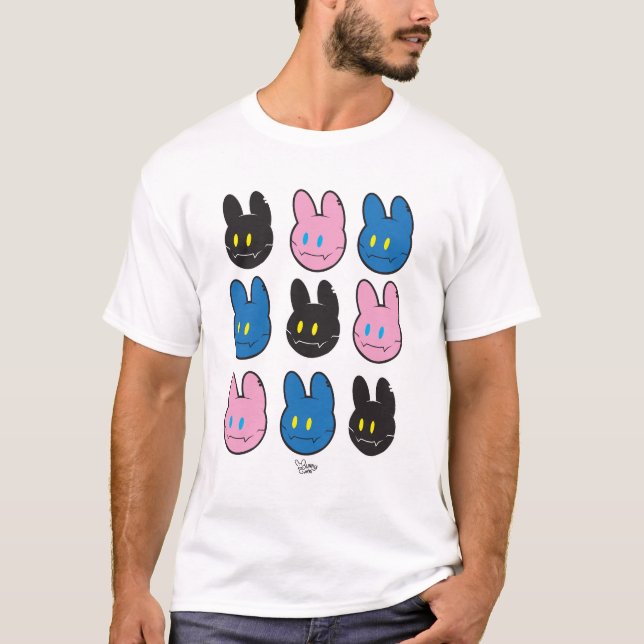 Camiseta de Moda Urbana com Padrão de Grade do Coo (Frente)