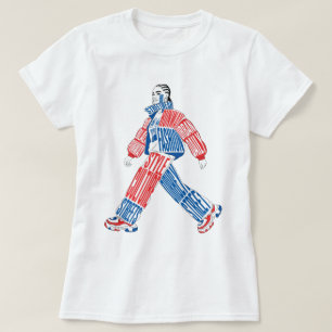 Camiseta de Modelo de Moda de Pista