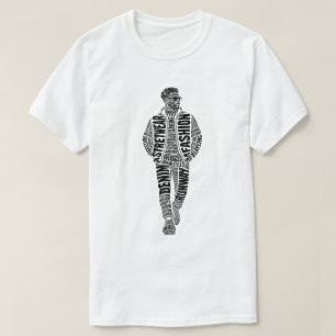 Camiseta de Modelo de Moda de Pista