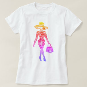 Camiseta de Modelo de Moda de Pista