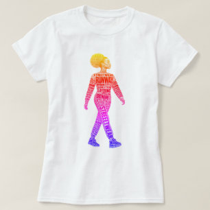 Camiseta de Modelo de Moda de Pista