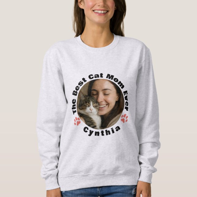 Camiseta de Moletom com Foto Personalizada de Melh (Frente)