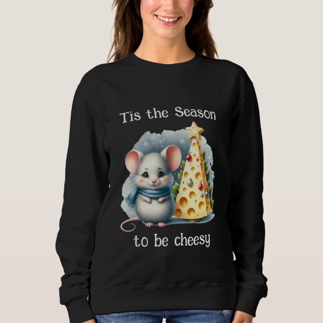 Camiseta de moletom de rato fofo (Frente)