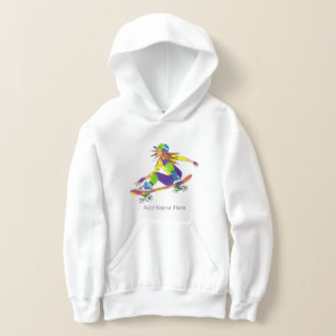 Camiseta de Moletom de Skate de Meninas Fofas