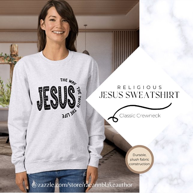 Camiseta de Moletom Espiritual Religiosa Jesus (Criador carregado)