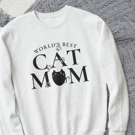 Camiseta de Moletom Fofa com Pegadas de Gata Melho