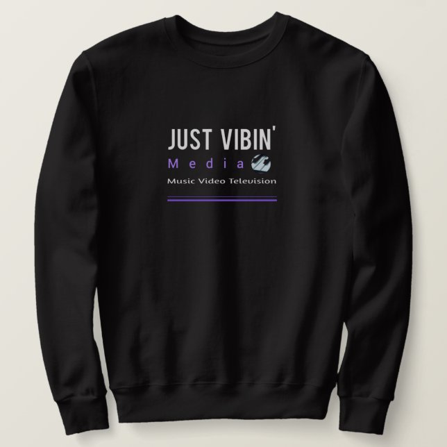 Camiseta de Moletom Men's Just Vibin' Media (Frente do Design)