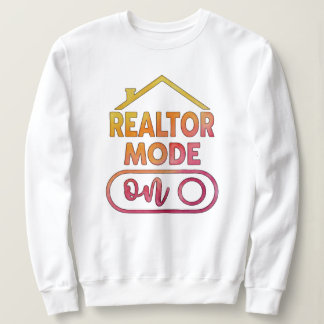 Camiseta de Moletom Realtor Mode On Presente para 