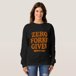 Camiseta de Moletom Retrô Sarcástica 'Zero Garfos