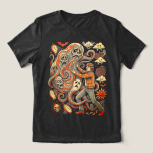 Camiseta de Monstro de Halloween Vintage Terror