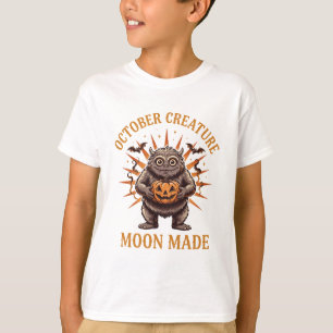 Camiseta de Monstro Fofo de Halloween da Criatura