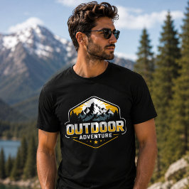 Camiseta de Montanha Aventura ao Ar Livre