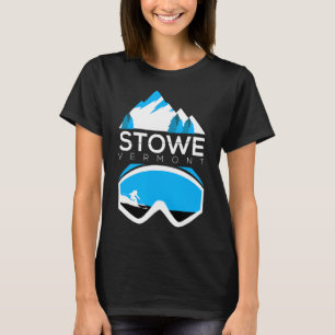 Camiseta de Montanha Coberta de Neve de Esqui de S