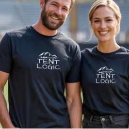 Camiseta de montanhismo engraçada Tent Logic