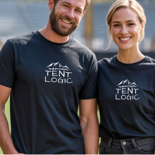 Camiseta de montanhismo engraçada Tent Logic