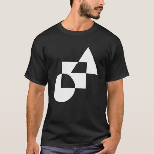 Camiseta de Mosaico Geométrico Monocromático