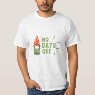 Camiseta de Motivação de Academia “Sem Dias de Fol